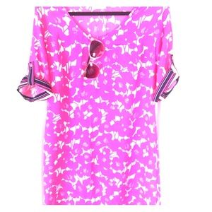 Classy Floral/Nautical 3/4 Sleeve Sheath Dress